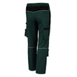 Qualitex Deréknadrág Pro mg245 széria, 65% poliészter, 35% pamut, 245 g/m²  zöld/fekete