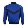 Qualitex Dzseki x-series, 65% poliészter, 35% pamut, 245 g/m² kék/fekete