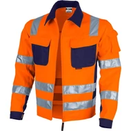 Qualitex Jól láthatósági Dzseki Pro mg245 2f széria, 65% poliészter, 35% pamut, 245 g/m²