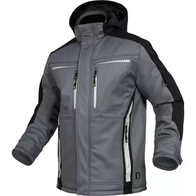 TRIUSO Flex-Line, Téli Softshell kabát szürke/fekete FLEXI27
